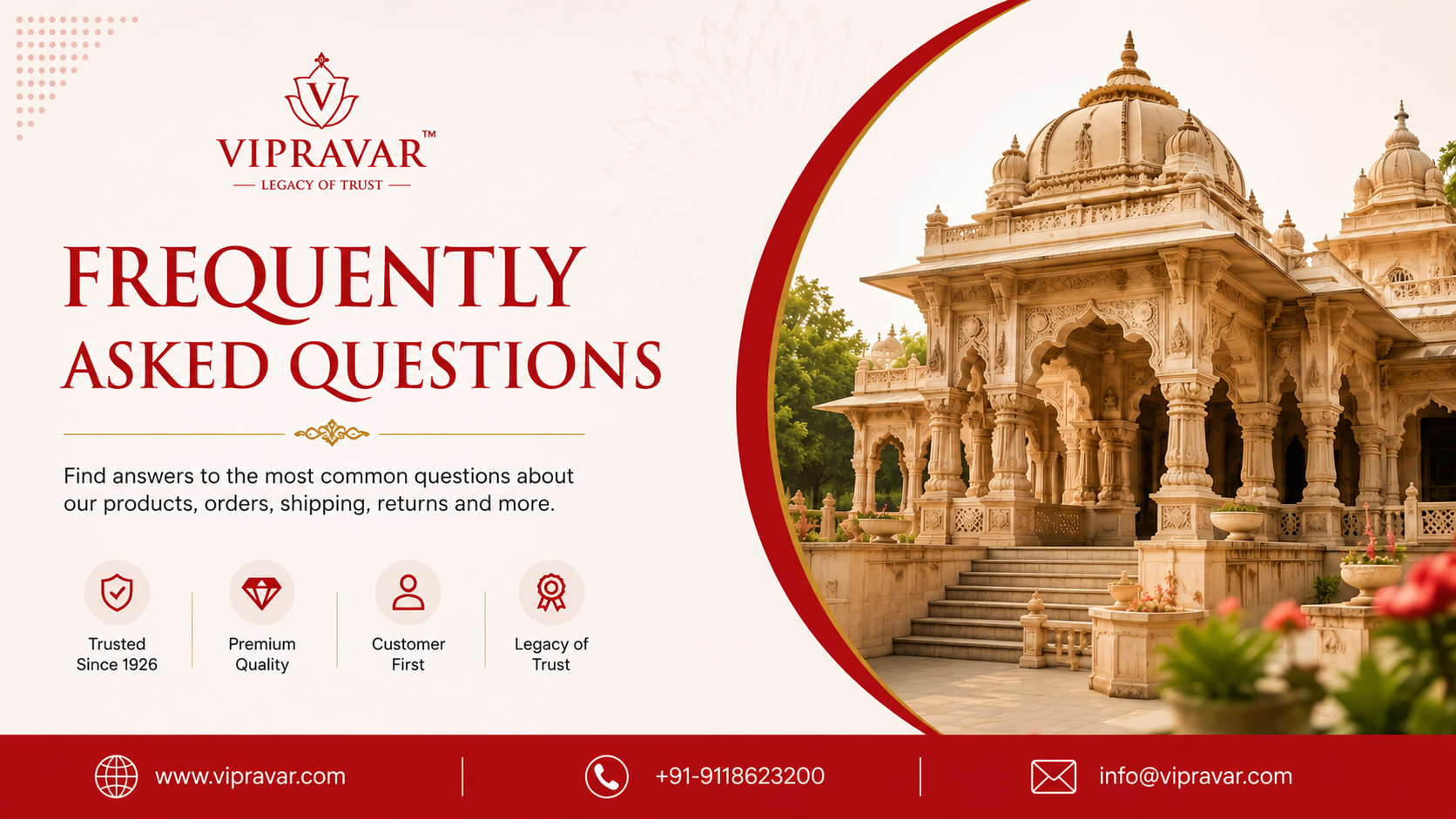 Vipravar FAQ Page Banner